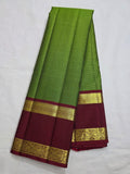 Pure Handwoven Gadwal Silk Saree Hunter Green -019