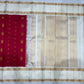 Pure Handwoven Gadwal Silk Saree Cherry Red - 018